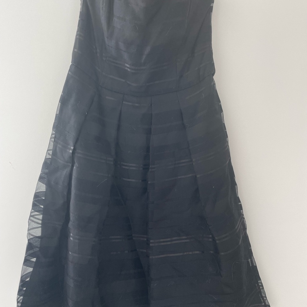 WHBM Elegant Black Dress with removable straps